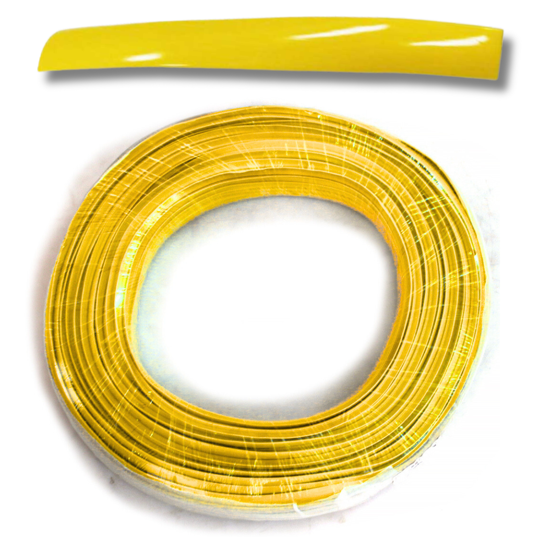 Yellow T-moulding for arcade cabinet edge trim – eye-catching detail for vibrant arcade builds